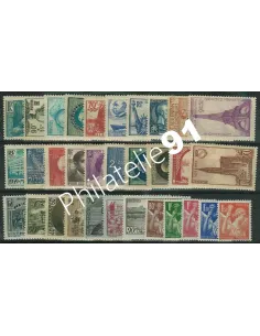 Année complète de France 1939 - Timbres neufs