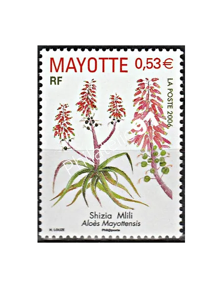 Mayotte n° 190, Aloès, collection timbres Dom-Tom