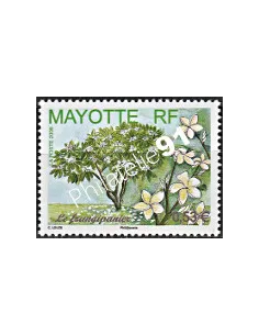 Mayotte n° 191, Le frangipanier, collection timbres Dom-Tom