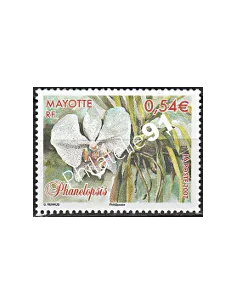 Mayotte n° 195, Orchidées, collection timbres Dom-Tom