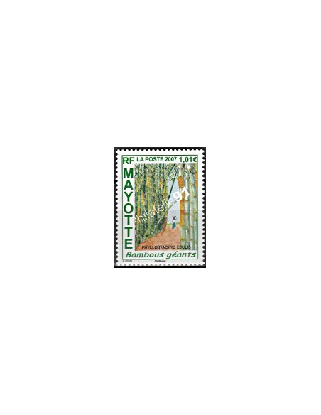 Mayotte n° 197, Le Bambou géant, collection timbres Dom-Tom