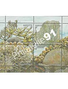 Mayotte n° 200 à 203 - Feuille - collection timbres Dom-Tom