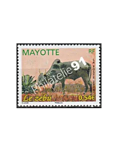 Mayotte n° 208, Le zébu, collection timbres Dom-Tom