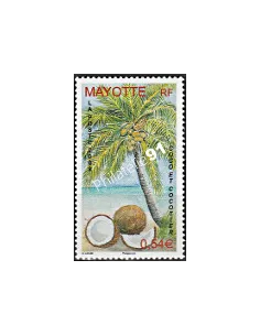 Mayotte n° 209, Le Cocotier, collection timbres Dom-Tom