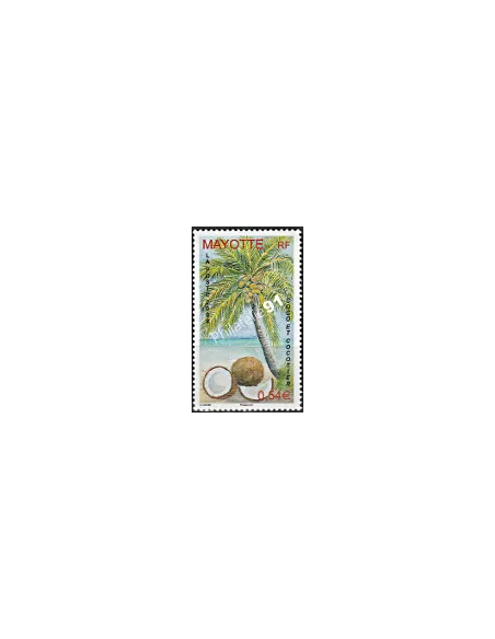 Mayotte n° 209, Le Cocotier, collection timbres Dom-Tom