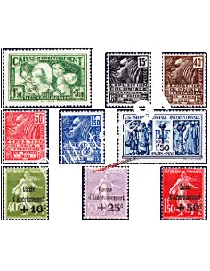 Timbres - Année complète de France 1931 -neuve charnière
