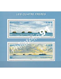 Mayotte n° 228 à 229 - BF n° 6 - collection timbres Dom-Tom