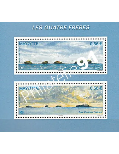 Mayotte n° 228 à 229 - BF n° 6 - collection timbres Dom-Tom