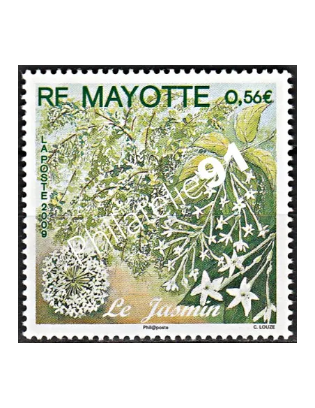 Mayotte n° 230, Le jasmin, collection timbres Dom-Tom