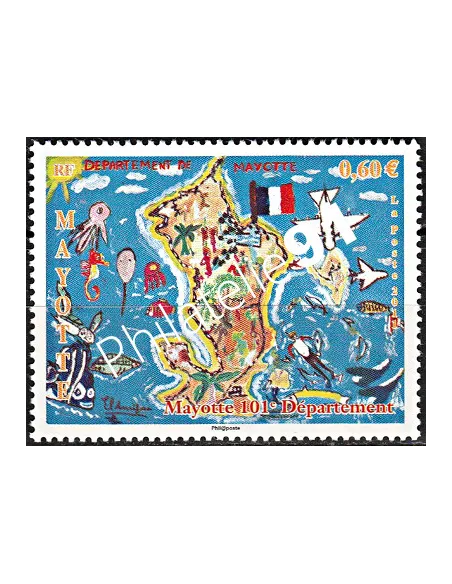 Mayotte n° 259 - collection timbres Dom-Tom