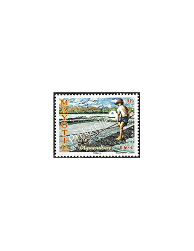 Mayotte n° 261, pêcheur, collection timbres Dom-Tom