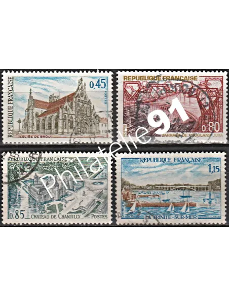 Timbre n° 1582 à 1585  oblitéré - collection timbres France