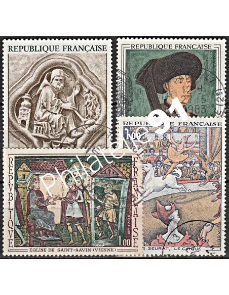 Timbre n° 1586 à 1588A  oblitéré - collection timbres France