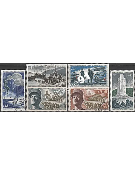 Timbre n° 1603 à 1608  oblitéré - collection timbres France