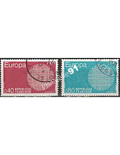 Timbre n° 1637 à 1638  oblitéré - collection timbres France