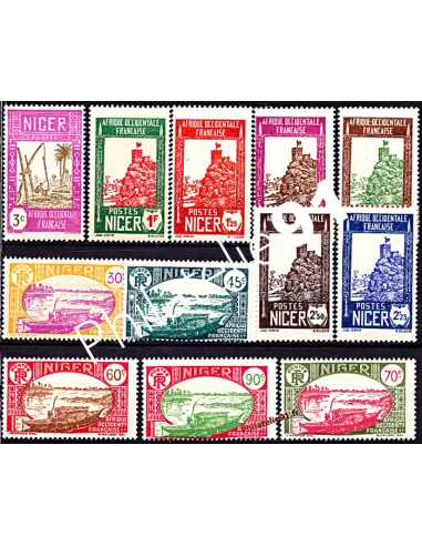 Timbre du Niger  n° 74 à 85 - Collection timbres Colonies
