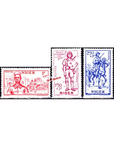 Timbre du Niger n° 86 à 88 - Collection timbres colonies