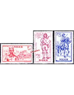 Timbre du Niger n° 86 à 88 - Collection timbres colonies