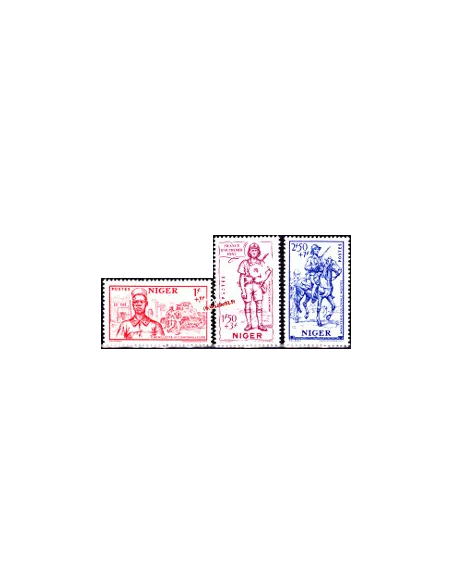 Timbre du Niger n° 86 à 88 - Collection timbres colonies