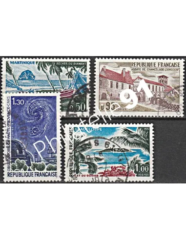 Timbre n° 1644 à 1647  oblitéré - collection timbres France