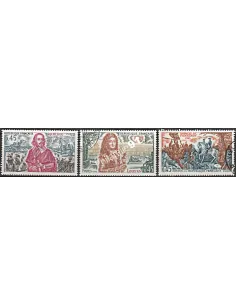 Timbre n° 1655 à 1657  oblitéré - collection timbres France