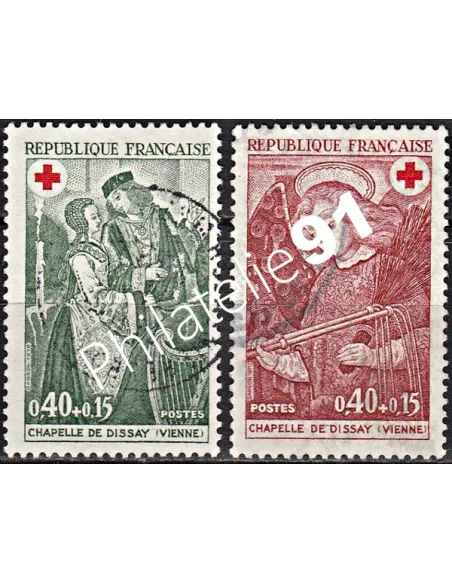 Timbre n° 1661 à 1662  oblitéré - collection timbres France