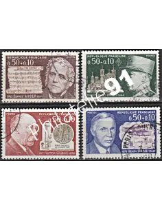 Timbre n° 1667 à 1670  oblitéré - collection timbres France