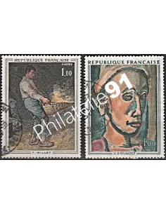 Timbre n° 1672 à 1673  oblitéré - collection timbres France
