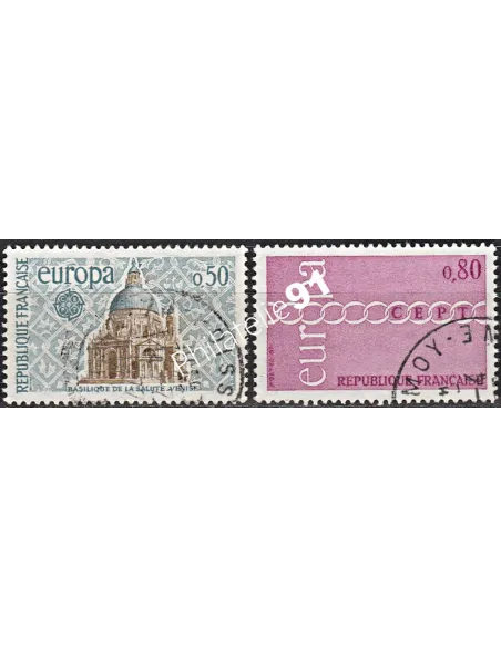Timbre n° 1676 à 1677  oblitéré - collection timbres France