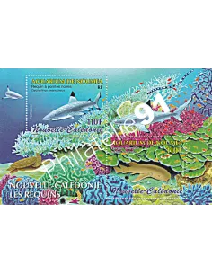 NOUVELLE CALEDONIE - BF n° 35 - requins - Collection timbre Dom-Tom