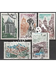 Timbre n° 1683 à 1687  oblitéré - collection timbres France