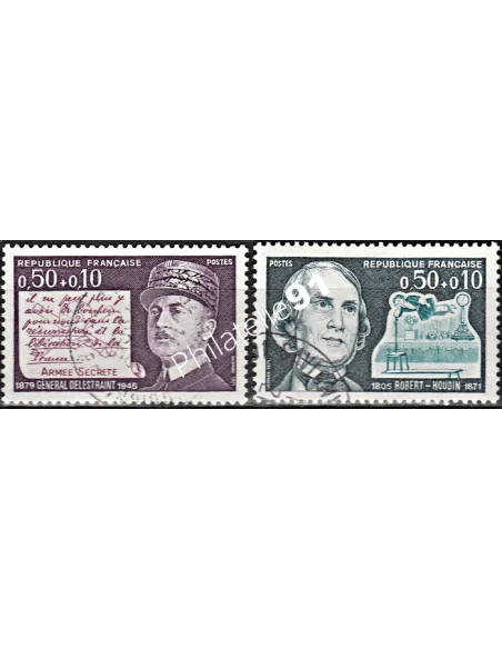 Timbre n° 1689 à 1690  oblitéré - collection timbres France