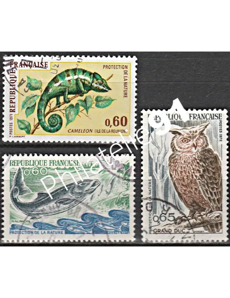 Timbre n° 1691 à 1694  oblitéré - collection timbres France