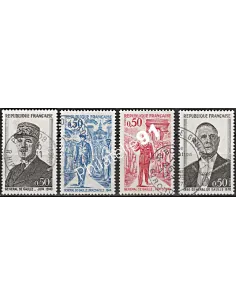 Timbre n° 1695 à 1698  oblitéré - collection timbres France