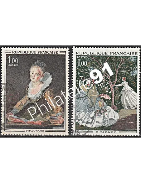 Timbre n° 1702 à 1703  oblitéré - collection timbres France
