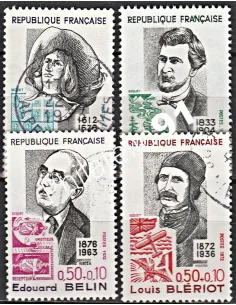Timbre n° 1706 à 1709  oblitéré - collection timbres France