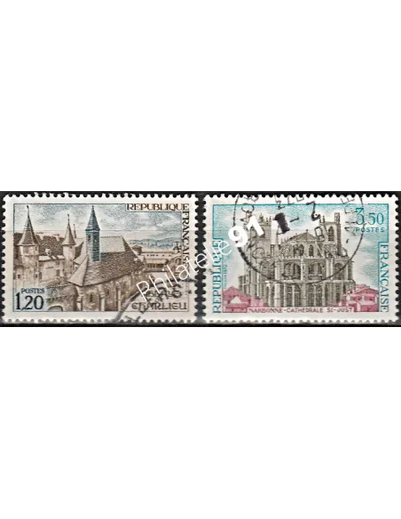 Timbre n° 1712 à 1713  oblitéré - collection timbres France