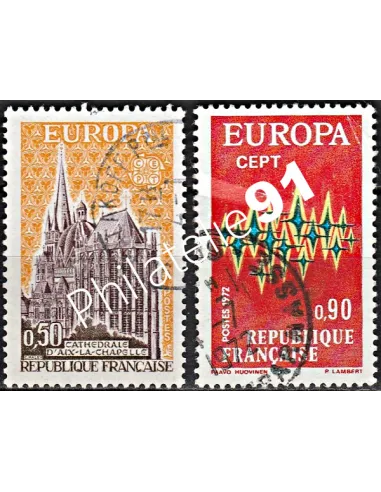 Timbre n° 1714 à 1715  oblitéré - collection timbres France