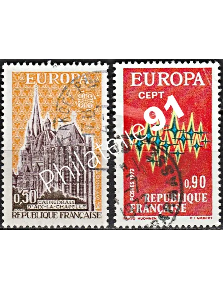 Timbre n° 1714 à 1715  oblitéré - collection timbres France