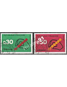 Timbre n° 1719 à 1720  oblitéré - collection timbres France