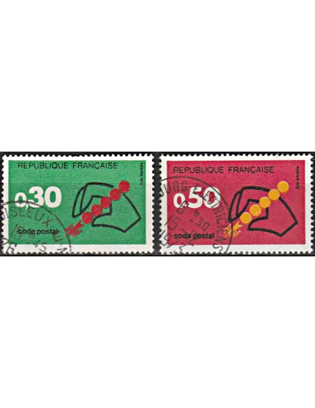 Timbre n° 1719 à 1720  oblitéré - collection timbres France