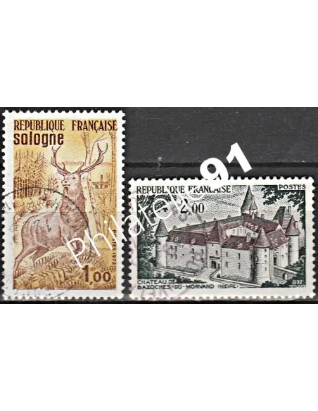 Timbre n° 1725 à 1726  oblitéré - collection timbres France