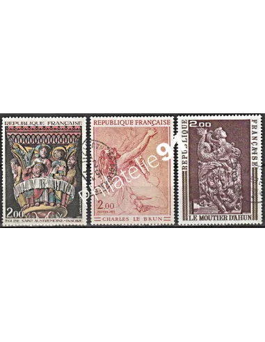 Timbre n° 1741 à 1743  oblitéré - collection timbres France