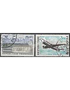 Timbre n° 1750 à 1751  oblitéré - collection timbres France