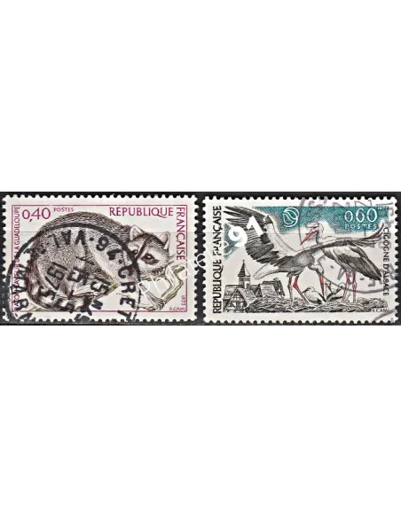 Timbre n° 1754 à 1755  oblitéré - collection timbres France