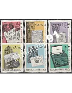 Timbres d’Autriche n° 1020 à 1025 - Collection timbres europe