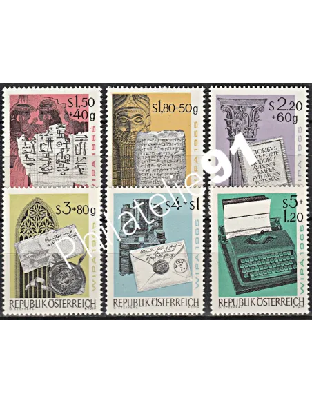 Timbres d’Autriche n° 1020 à 1025 - Collection timbres europe