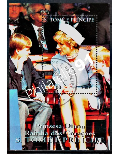 Timbres de Saint-Tomé -  ANNEE 1997 - DIANA