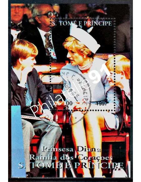 Timbres de Saint-Tomé -  ANNEE 1997 - DIANA