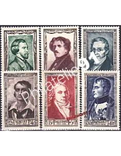 Timbres de France n° 891 à 896 - Célébrités du 19ème siècle